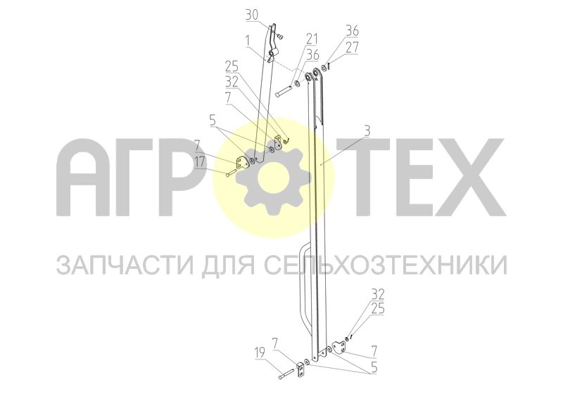 Чертеж Рычаг блокировки (181.56.15.600)